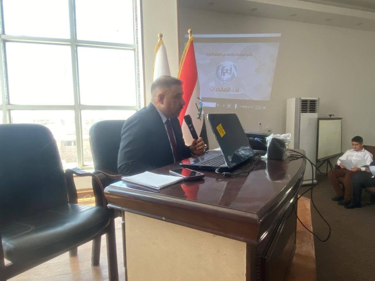 جامعة تكريت تشارك في الجلسة الحوارية الخاصة باليوم العالمي لمكافحة المخدرات